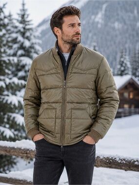 New Men´s Winter Stepp Tan Puffer Jacket by Avalon Sport Los Angeles Sz XL